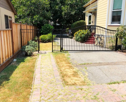 Driveway before Bay Maples